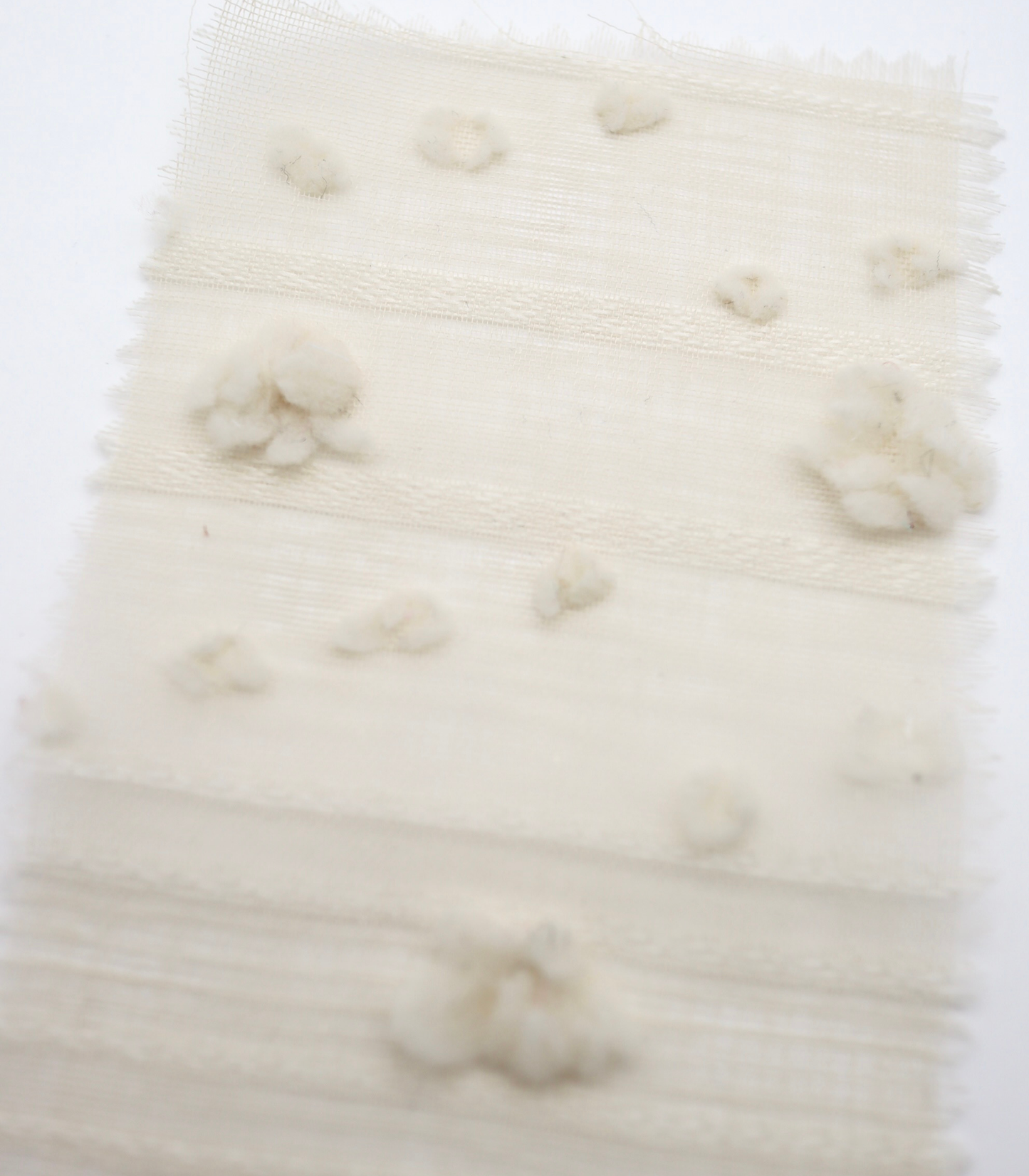 【25SS-371】もこもこフラワー×ボーダージャガードシアーローン　/0.5ｙあたり = ～580円