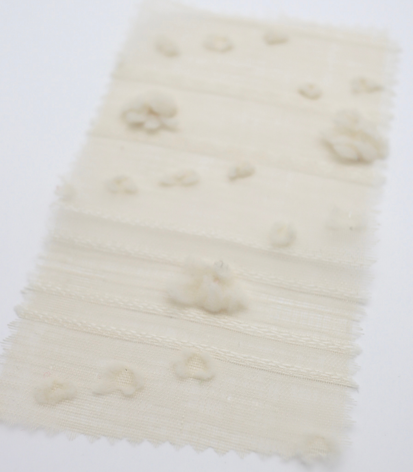 【25SS-371】もこもこフラワー×ボーダージャガードシアーローン　/0.5ｙあたり = ～580円