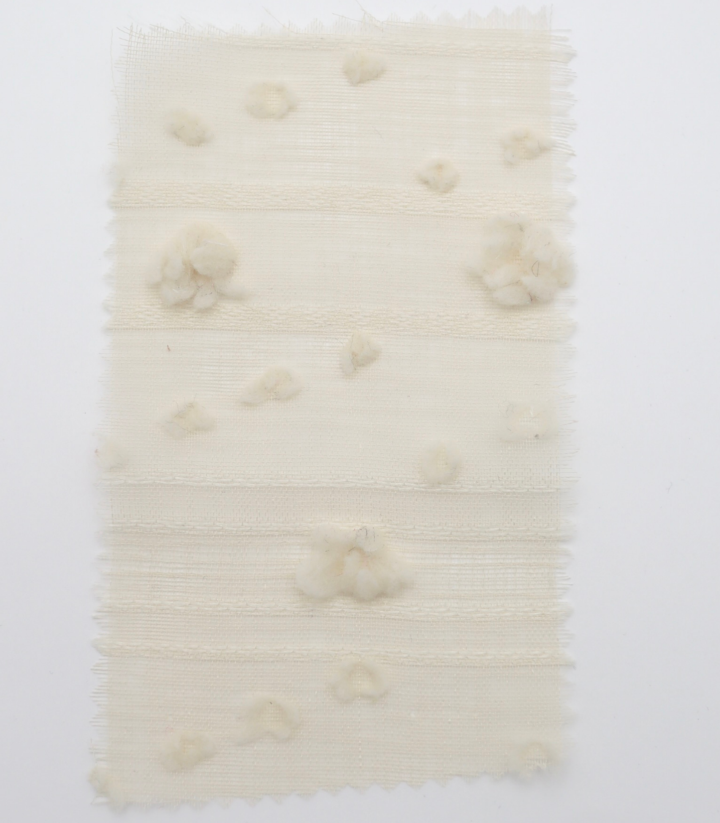 【25SS-371】もこもこフラワー×ボーダージャガードシアーローン　/0.5ｙあたり = ～580円