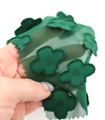 【25SS-376】立体フラワージャガードシフォン　/0.5ｙあたり = ～745円