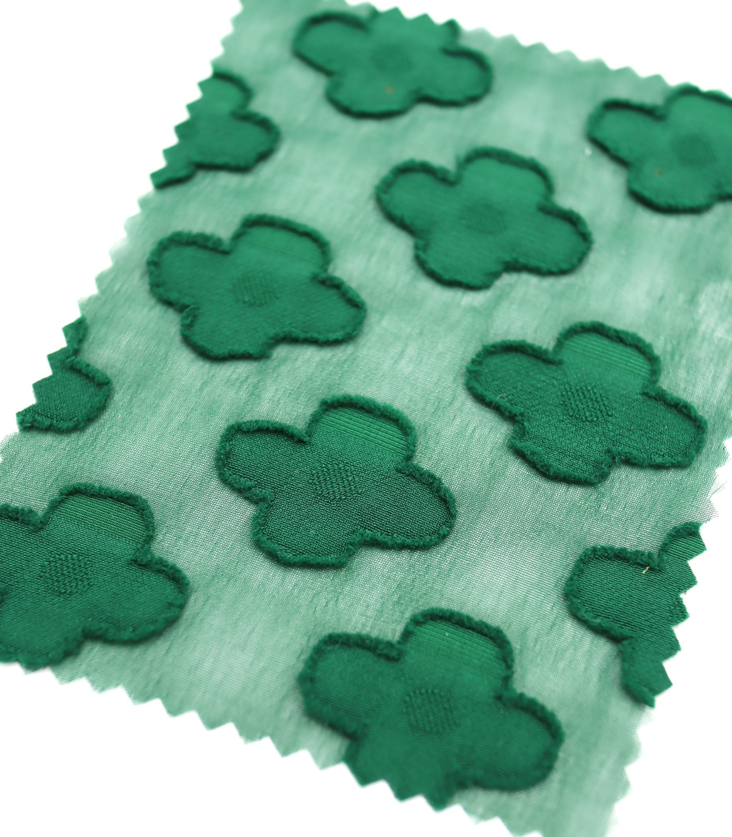 【25SS-376】立体フラワージャガードシフォン　/0.5ｙあたり = ～745円