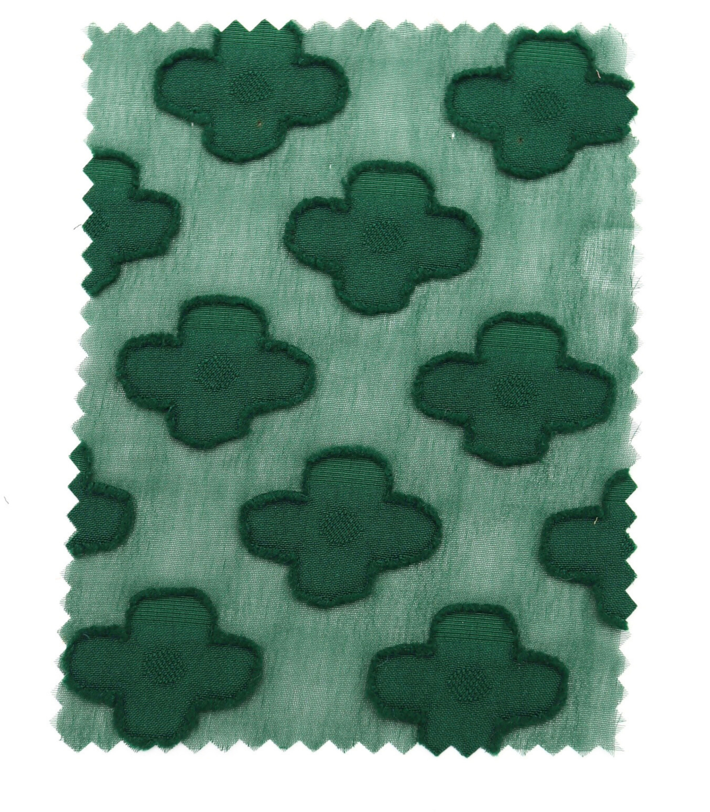 【25SS-376】立体フラワージャガードシフォン　/0.5ｙあたり = ～745円