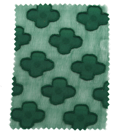 【25SS-376】立体フラワージャガードシフォン　/0.5ｙあたり = ～745円