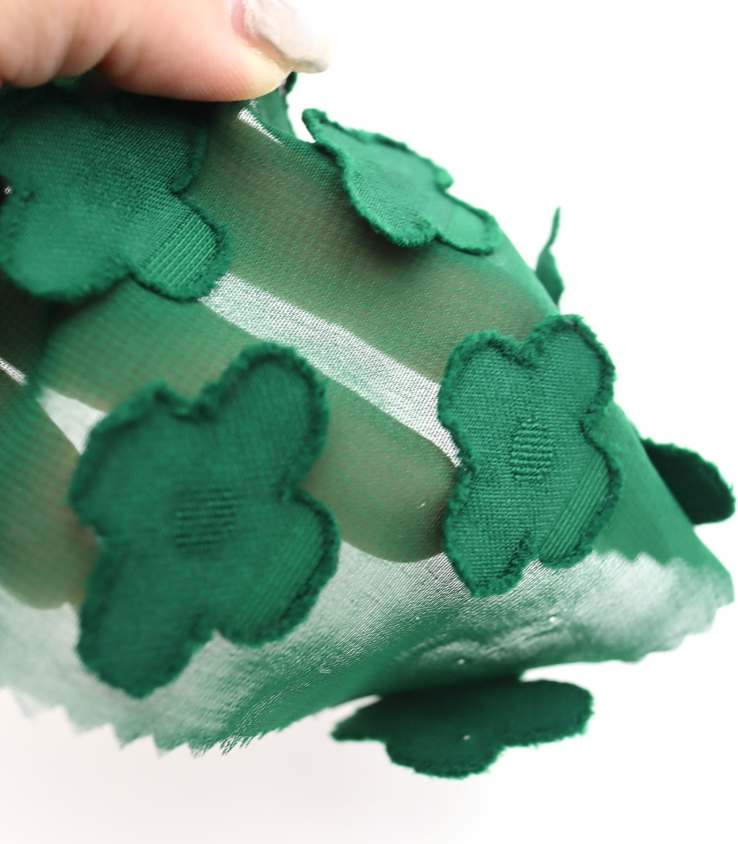 【25SS-376】立体フラワージャガードシフォン　/0.5ｙあたり = ～745円