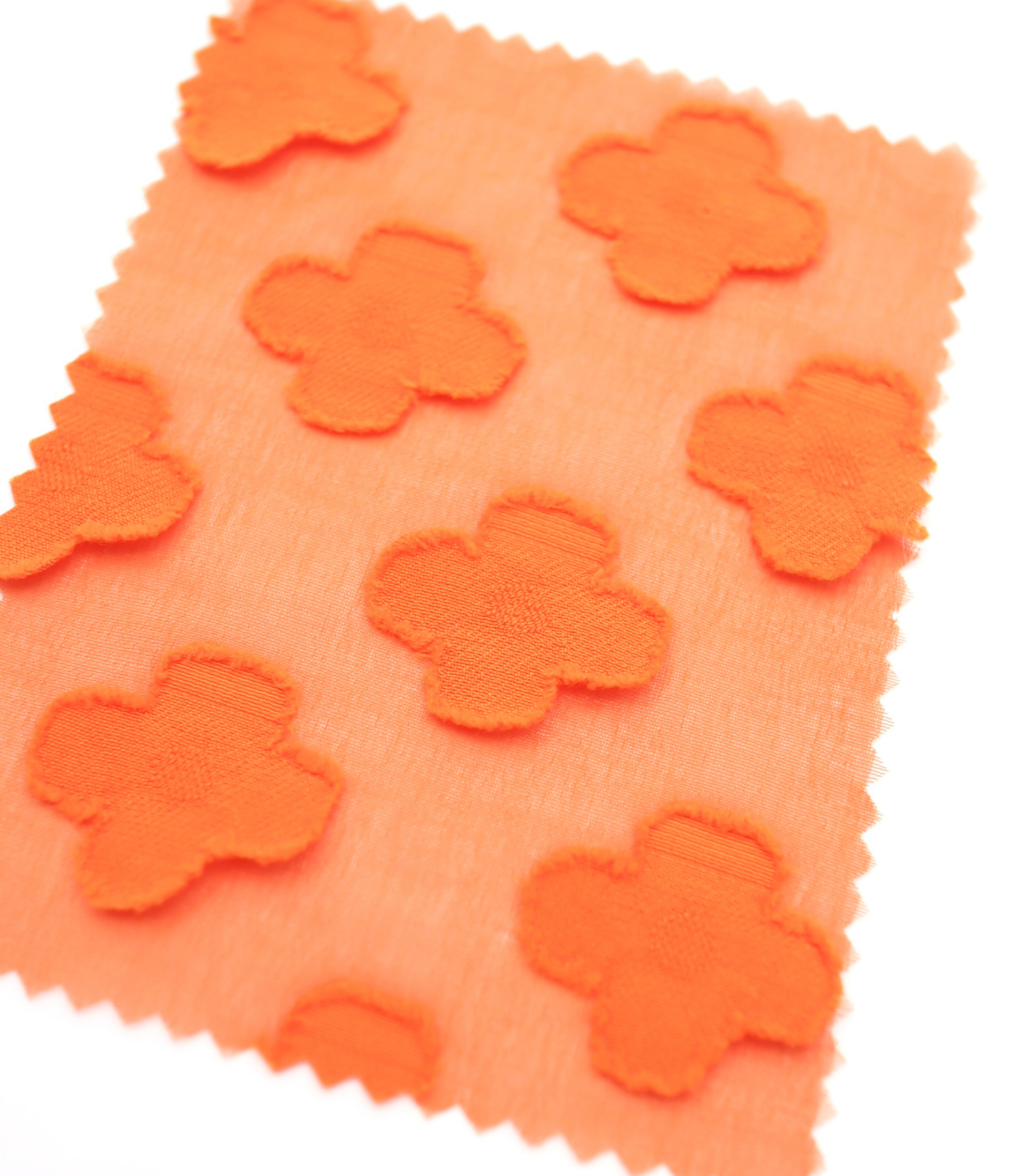 【25SS-376】立体フラワージャガードシフォン　/0.5ｙあたり = ～745円