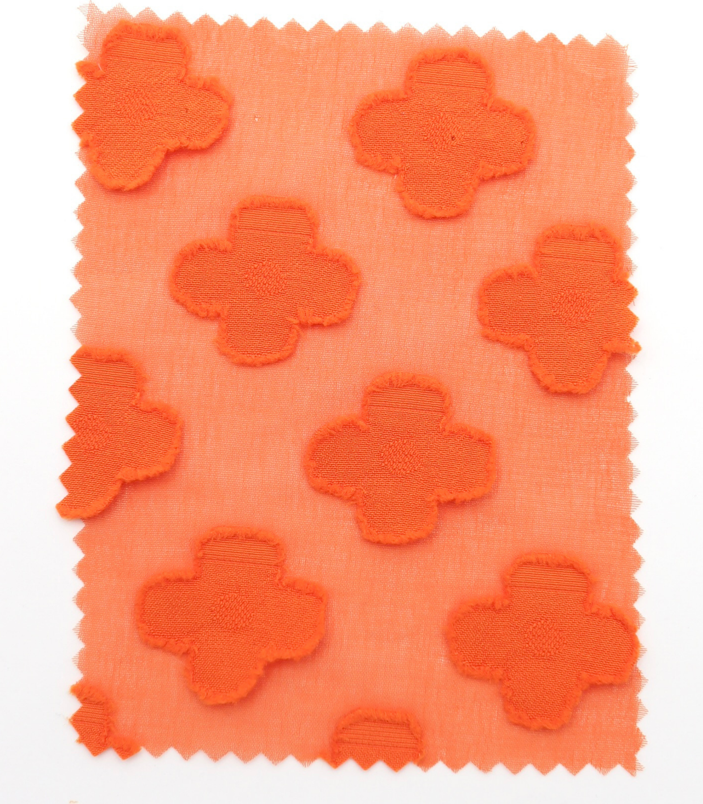 【25SS-376】立体フラワージャガードシフォン　/0.5ｙあたり = ～745円