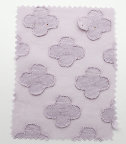 【25SS-376】立体フラワージャガードシフォン　/0.5ｙあたり = ～745円