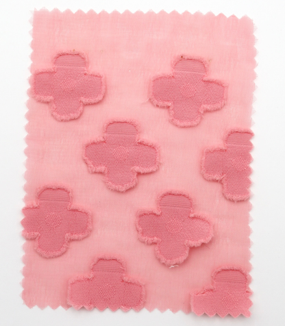 【25SS-376】立体フラワージャガードシフォン　/0.5ｙあたり = ～745円