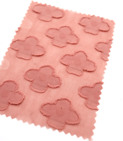 【25SS-376】立体フラワージャガードシフォン　/0.5ｙあたり = ～745円