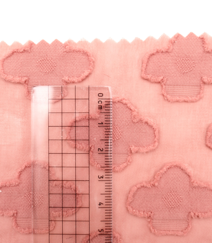 【25SS-376】立体フラワージャガードシフォン　/0.5ｙあたり = ～745円