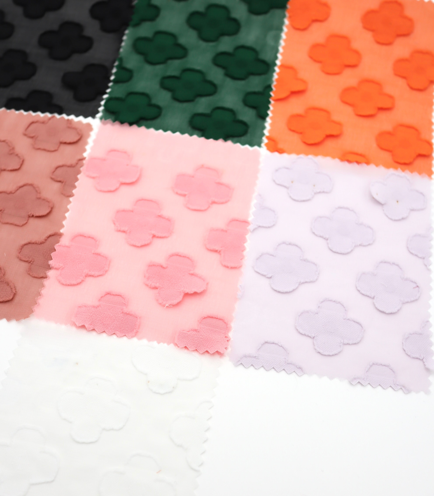 【25SS-376】立体フラワージャガードシフォン　/0.5ｙあたり = ～745円