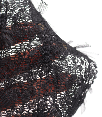 【25SS-380】チュールリボン付きレース　/0.5ｙあたり = ～1005円