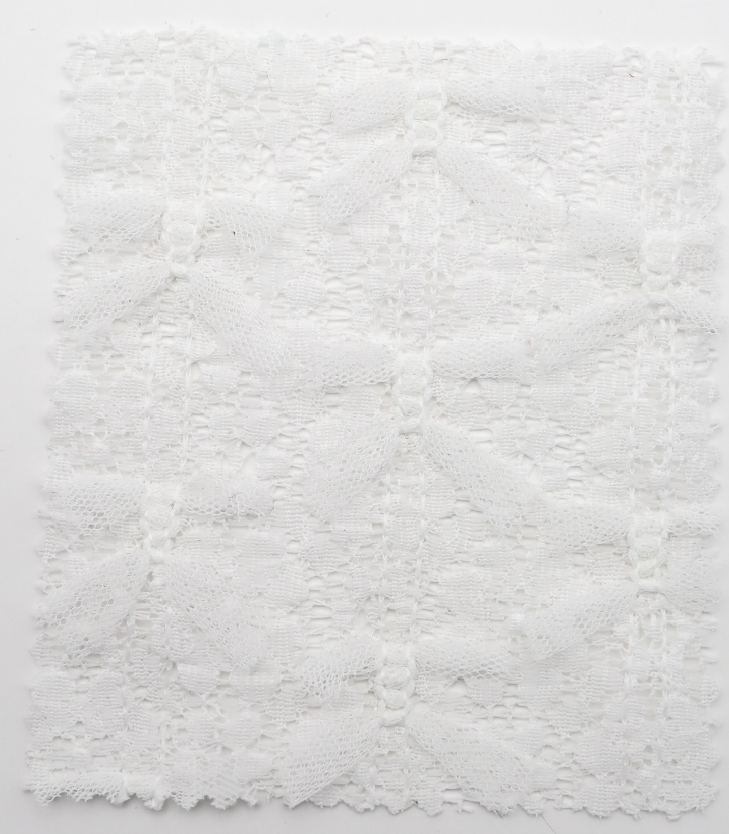 【25SS-380】チュールリボン付きレース　/0.5ｙあたり = ～1005円