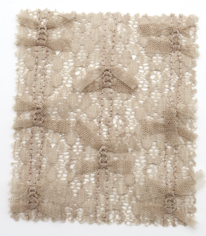 【25SS-380】チュールリボン付きレース　/0.5ｙあたり = ～1005円