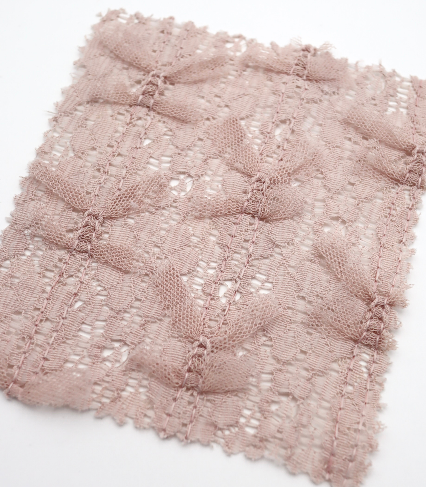 【25SS-380】チュールリボン付きレース　/0.5ｙあたり = ～1005円