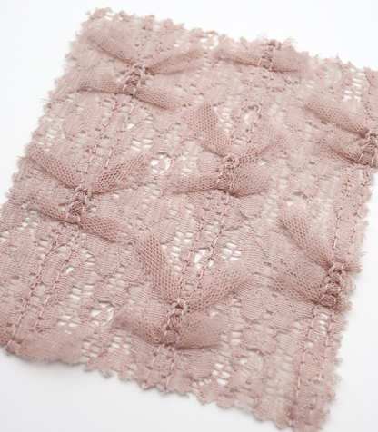 【25SS-380】チュールリボン付きレース　/0.5ｙあたり = ～1005円