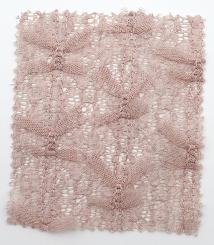 【25SS-380】チュールリボン付きレース　/0.5ｙあたり = ～1005円