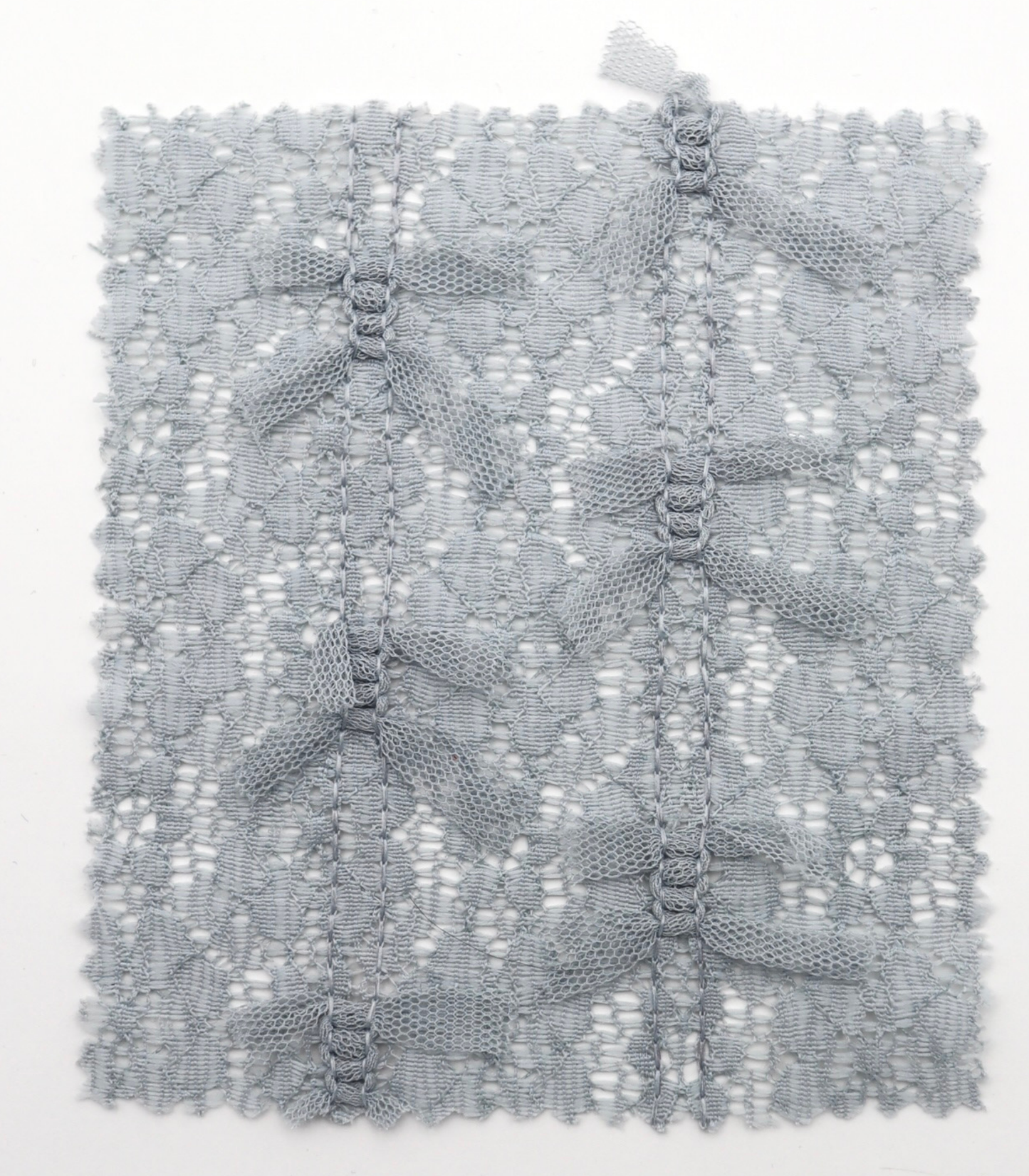 【25SS-380】チュールリボン付きレース　/0.5ｙあたり = ～1005円