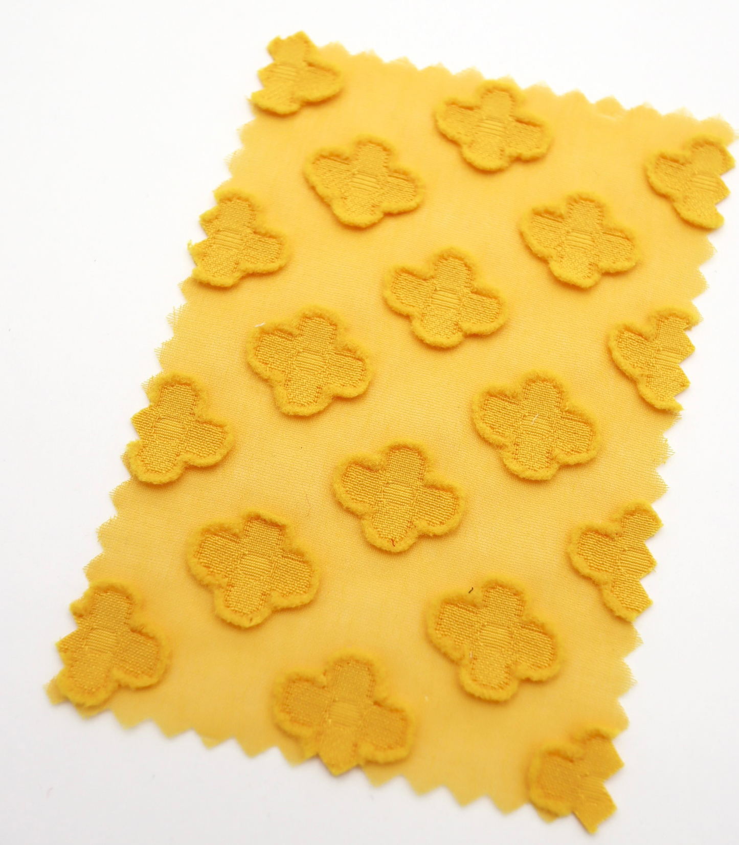 【25SS-372】立体プチフラワージャガードシフォン　/0.5ｙあたり = ～775円