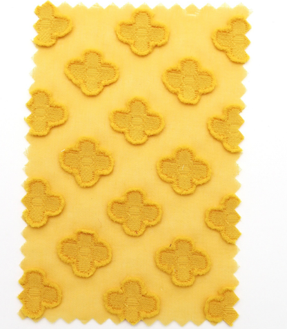 【25SS-372】立体プチフラワージャガードシフォン　/0.5ｙあたり = ～775円