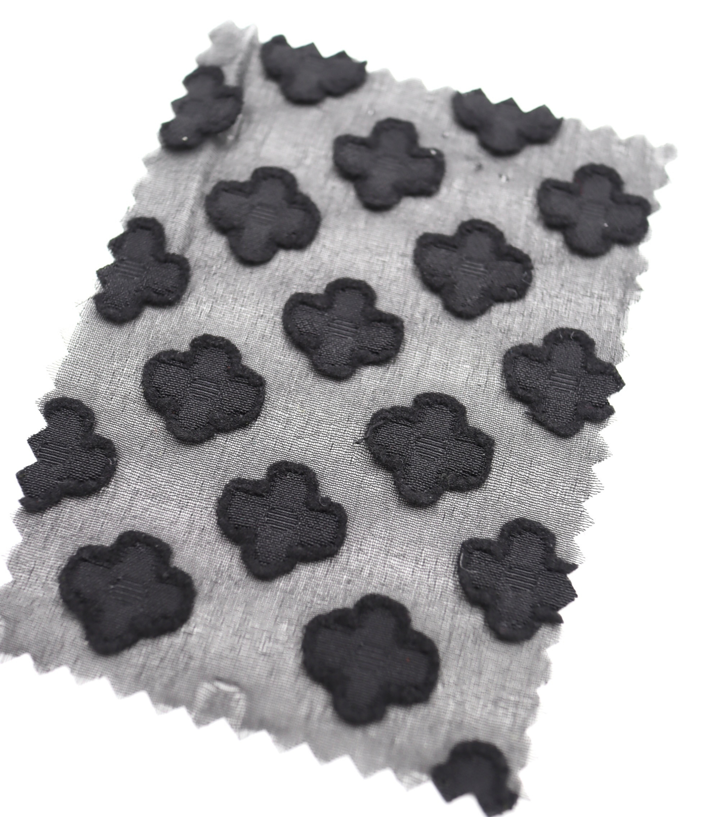 【25SS-372】立体プチフラワージャガードシフォン　/0.5ｙあたり = ～775円