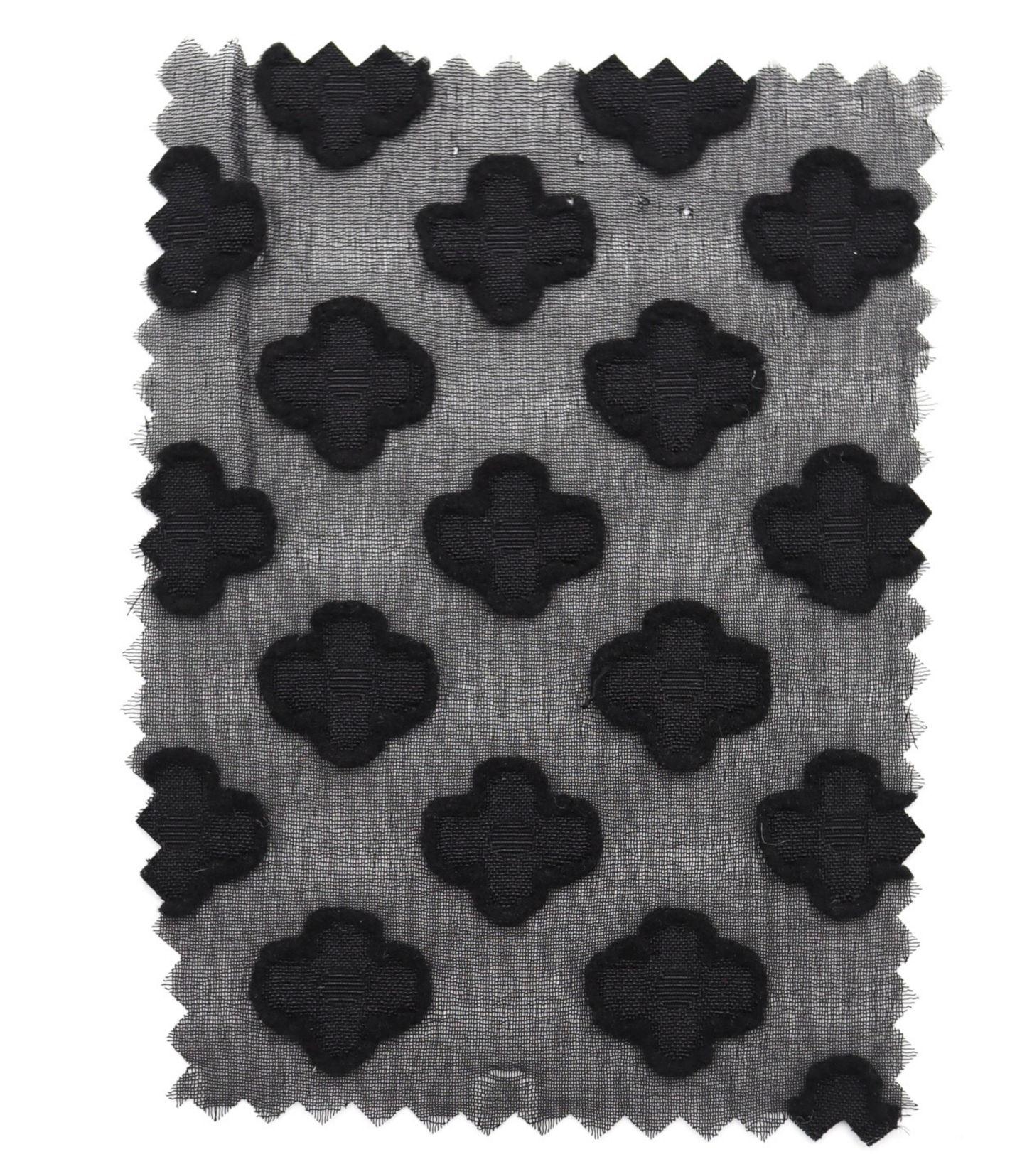 【25SS-372】立体プチフラワージャガードシフォン　/0.5ｙあたり = ～775円