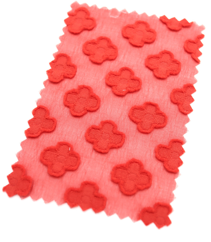 【25SS-372】立体プチフラワージャガードシフォン　/0.5ｙあたり = ～775円