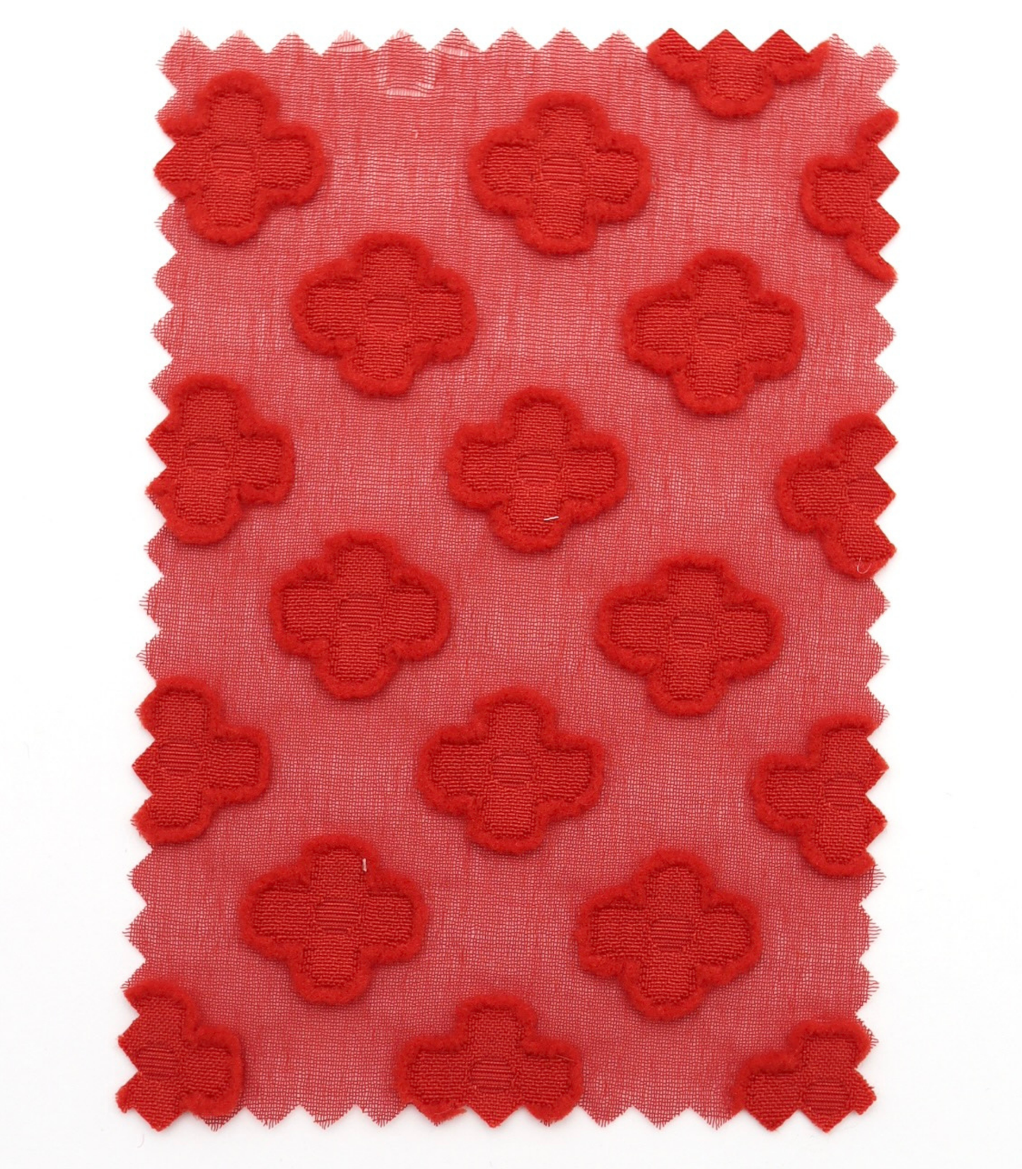 【25SS-372】立体プチフラワージャガードシフォン　/0.5ｙあたり = ～775円