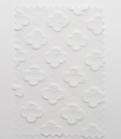 【25SS-372】立体プチフラワージャガードシフォン　/0.5ｙあたり = ～775円