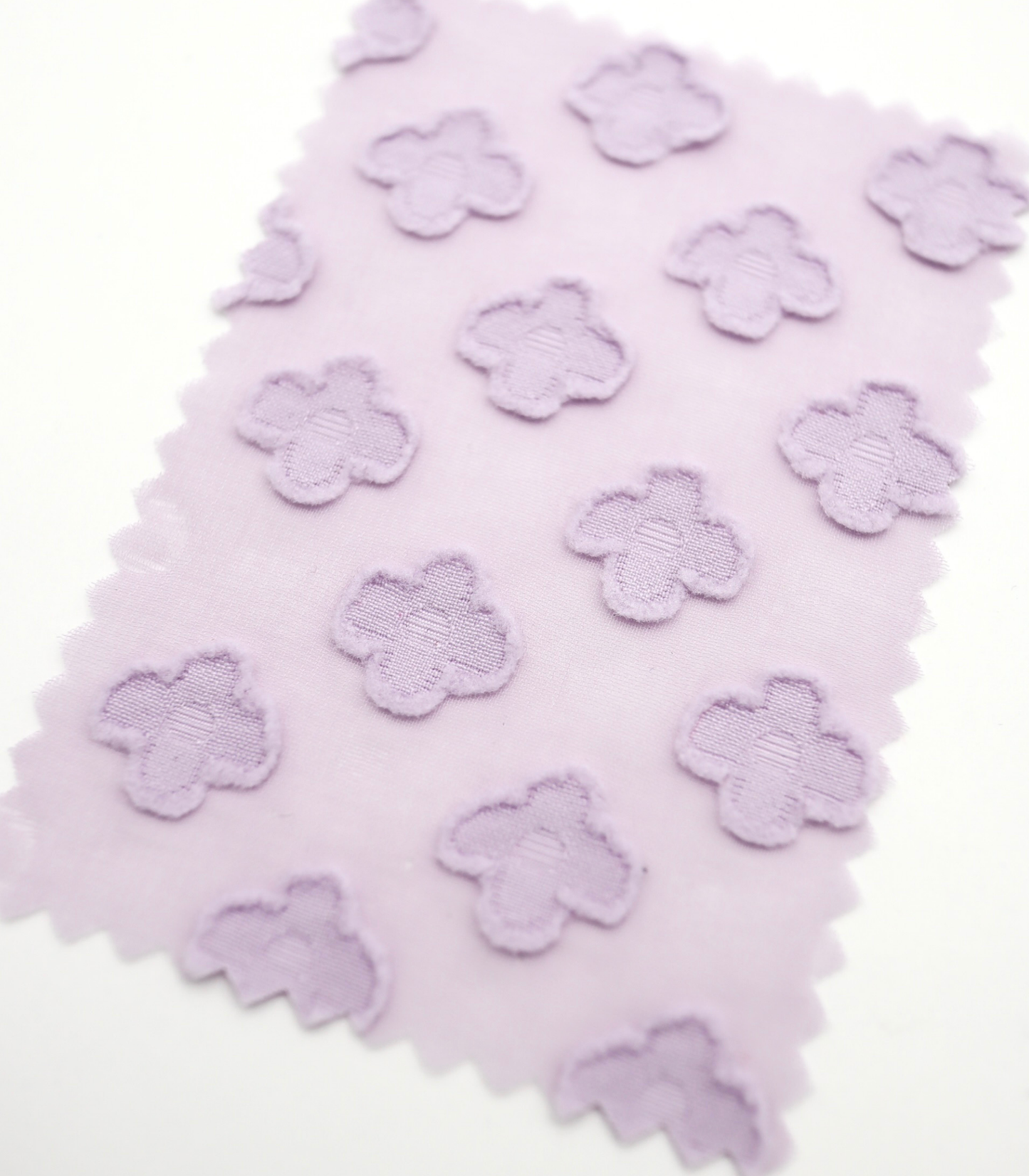 【25SS-372】立体プチフラワージャガードシフォン　/0.5ｙあたり = ～775円