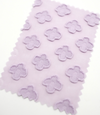 【25SS-372】立体プチフラワージャガードシフォン　/0.5ｙあたり = ～775円