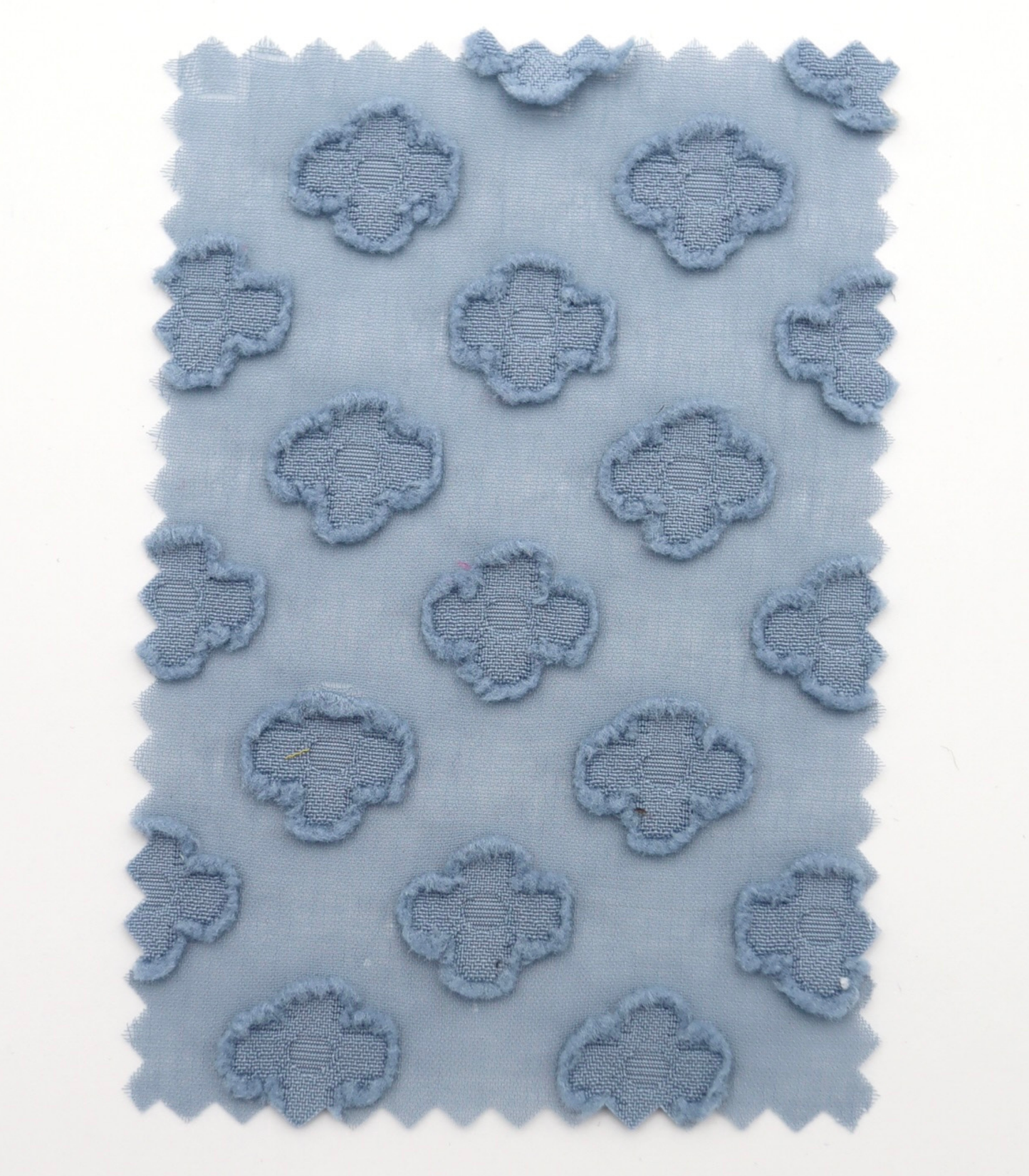 【25SS-372】立体プチフラワージャガードシフォン　/0.5ｙあたり = ～775円