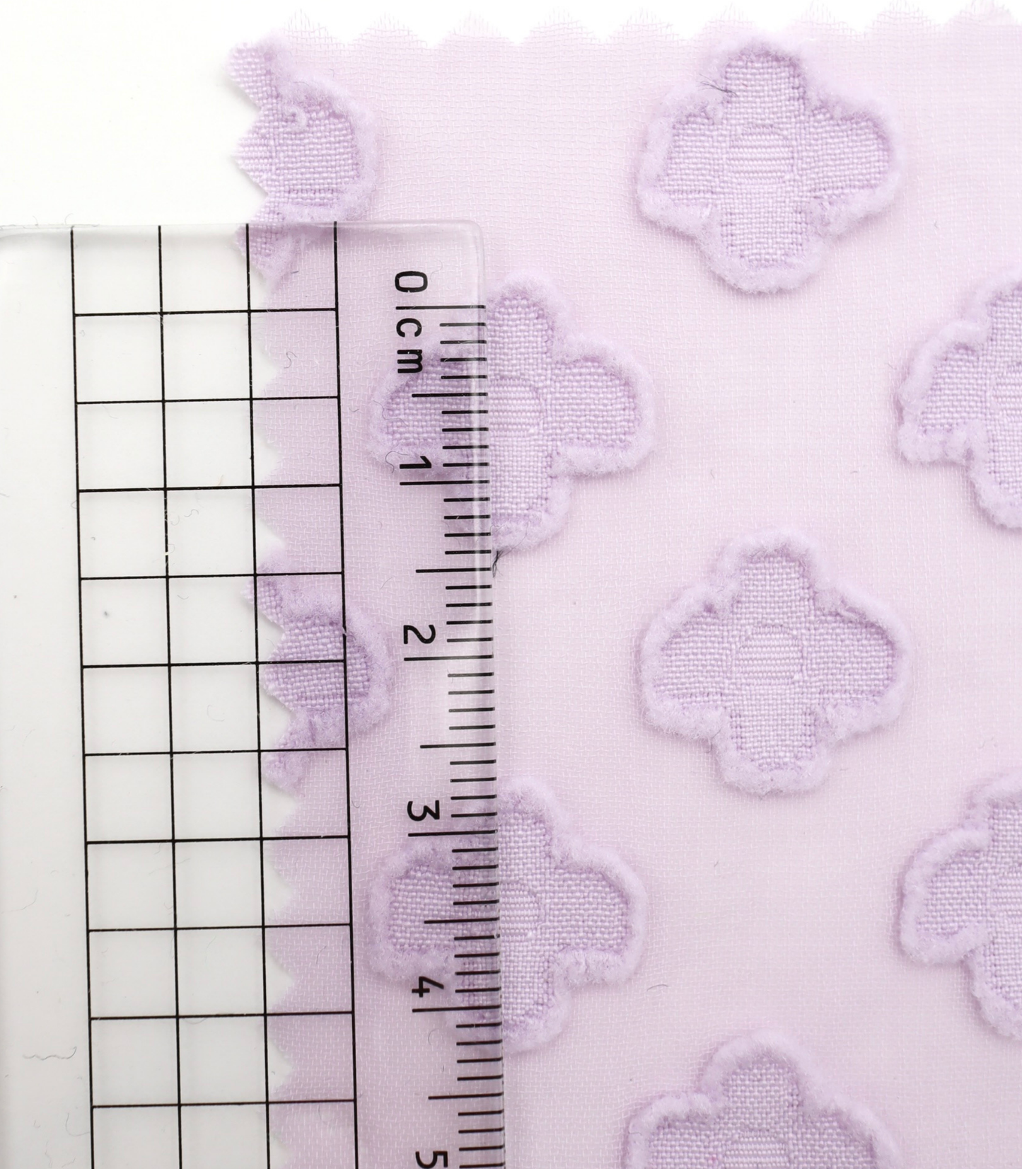 【25SS-372】立体プチフラワージャガードシフォン　/0.5ｙあたり = ～775円