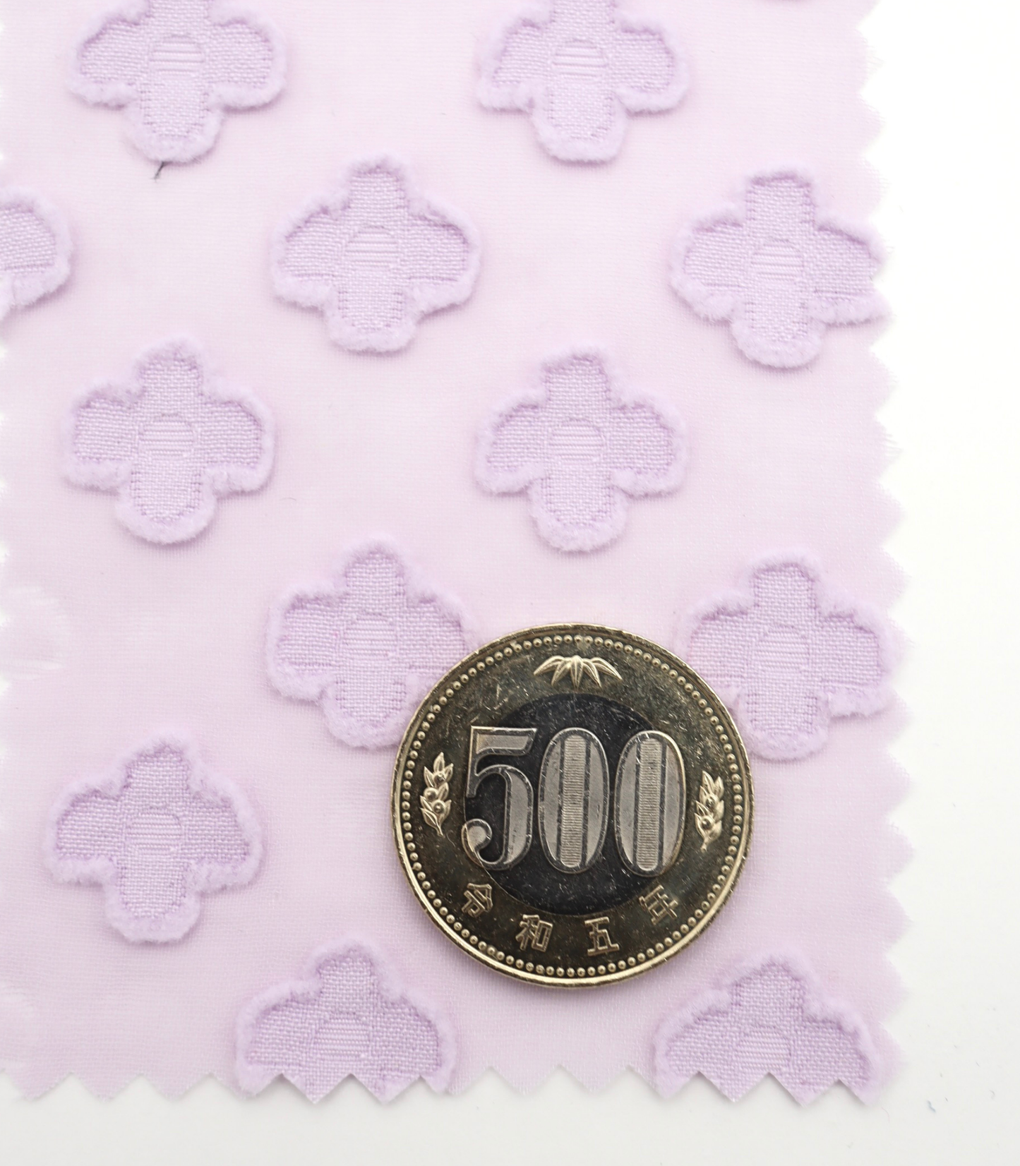 【25SS-372】立体プチフラワージャガードシフォン　/0.5ｙあたり = ～775円