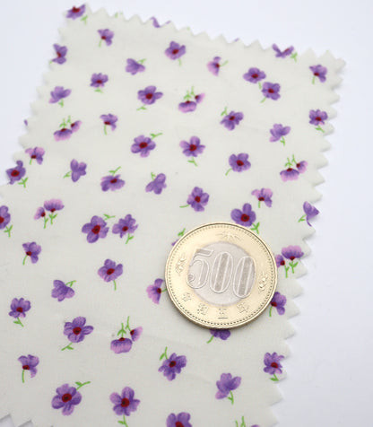 【25SS-232】小花柄プリント綿ローン　/0.5ｙあたり = ～715円