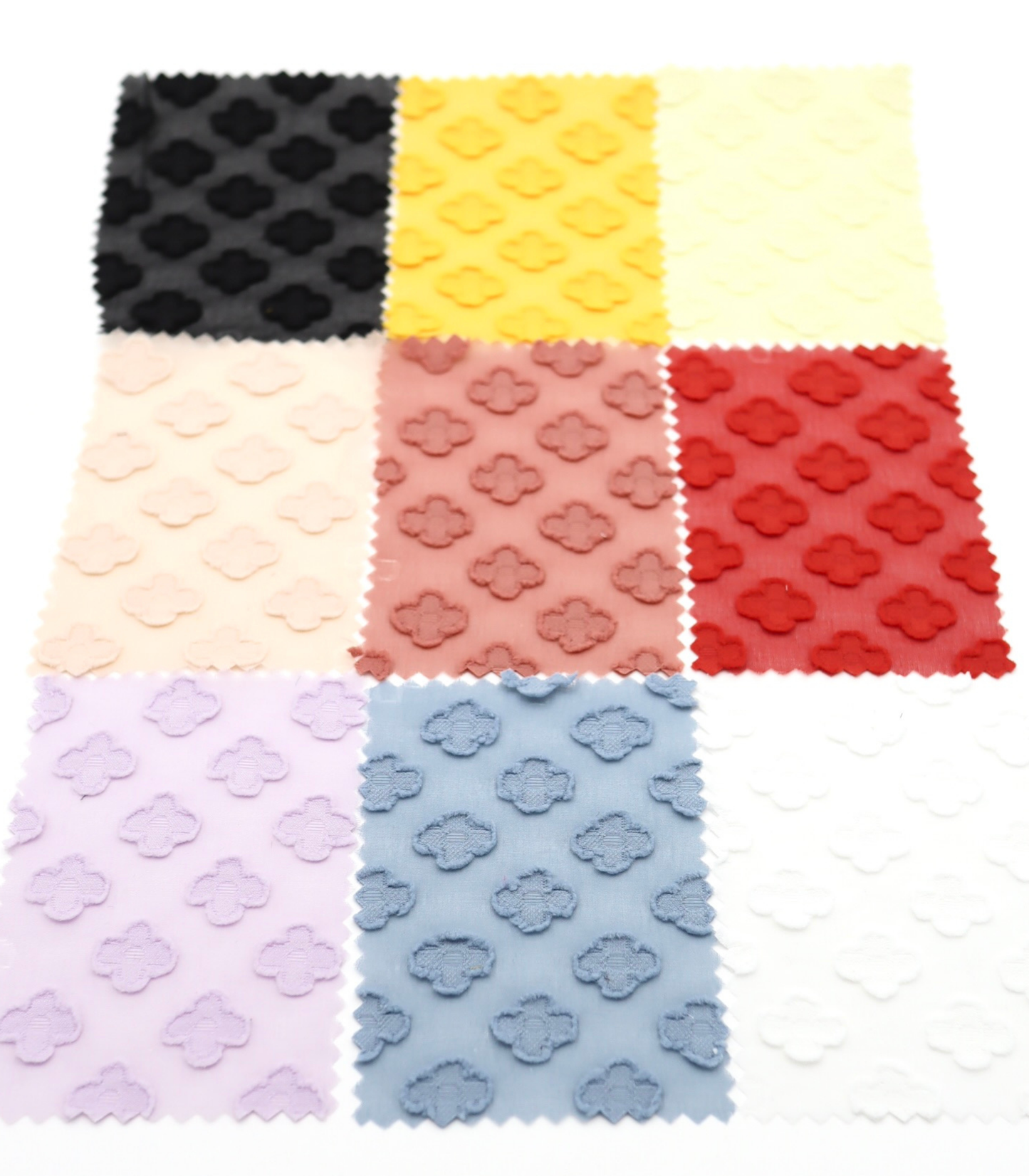 【25SS-372】立体プチフラワージャガードシフォン　/0.5ｙあたり = ～775円