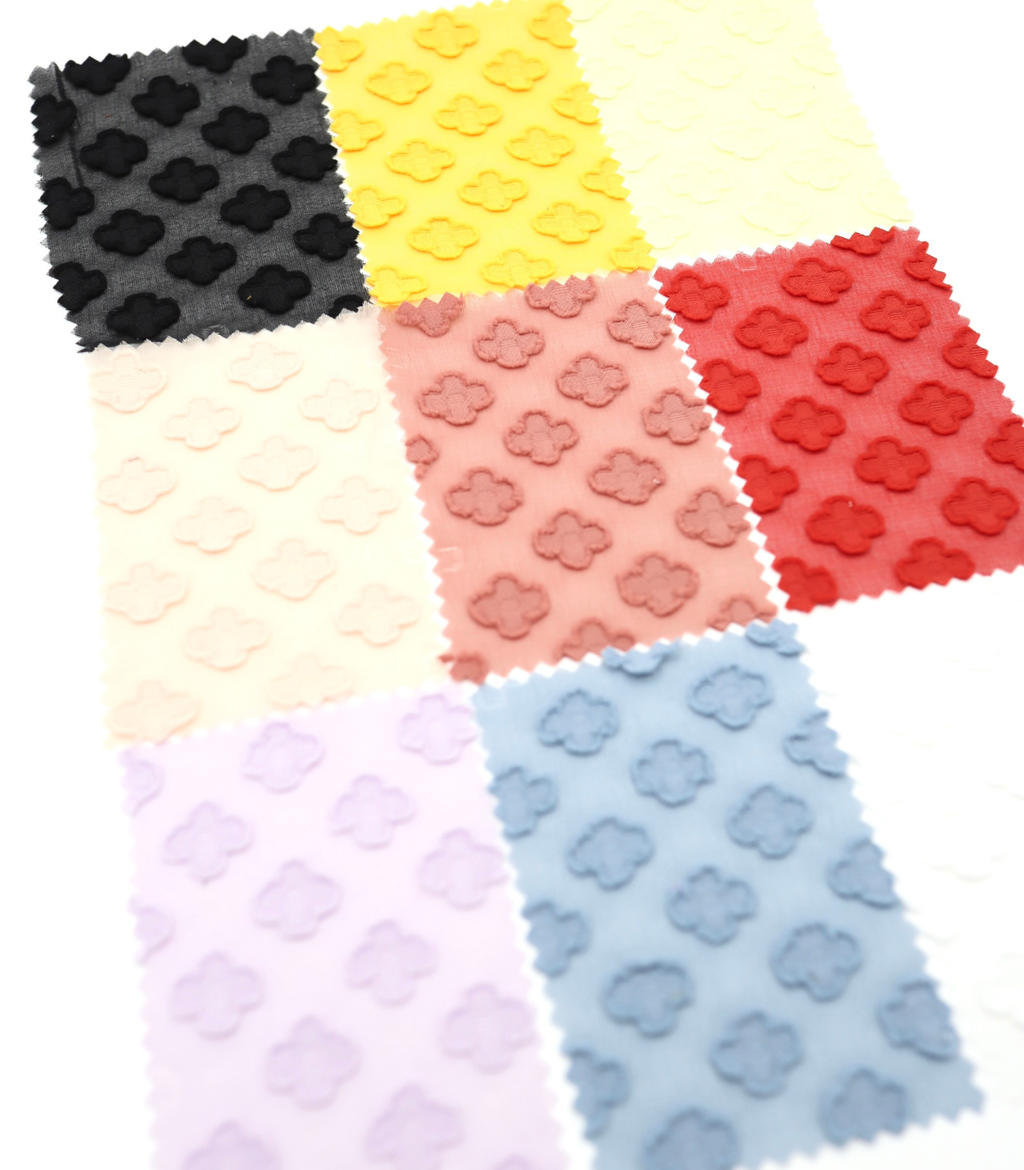 【25SS-372】立体プチフラワージャガードシフォン　/0.5ｙあたり = ～775円