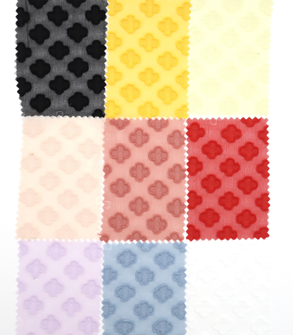 【25SS-372】立体プチフラワージャガードシフォン　/0.5ｙあたり = ～775円