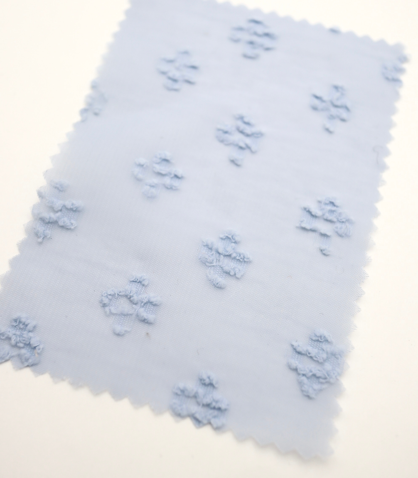 【25SS-377】フリンジフラワージャガードシフォン　/0.5ｙあたり = ～620円