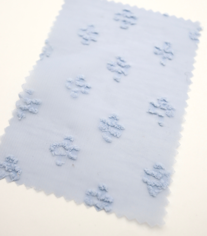 【25SS-377】フリンジフラワージャガードシフォン　/0.5ｙあたり = ～620円