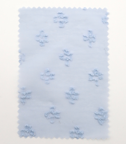 【25SS-377】フリンジフラワージャガードシフォン　/0.5ｙあたり = ～620円