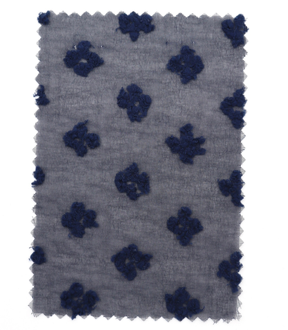 【25SS-377】フリンジフラワージャガードシフォン　/0.5ｙあたり = ～620円