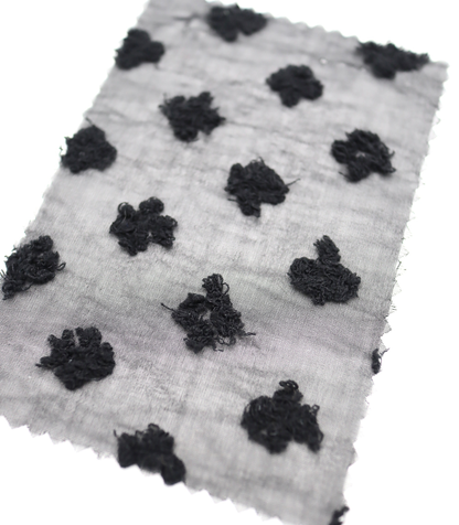 【25SS-377】フリンジフラワージャガードシフォン　/0.5ｙあたり = ～620円