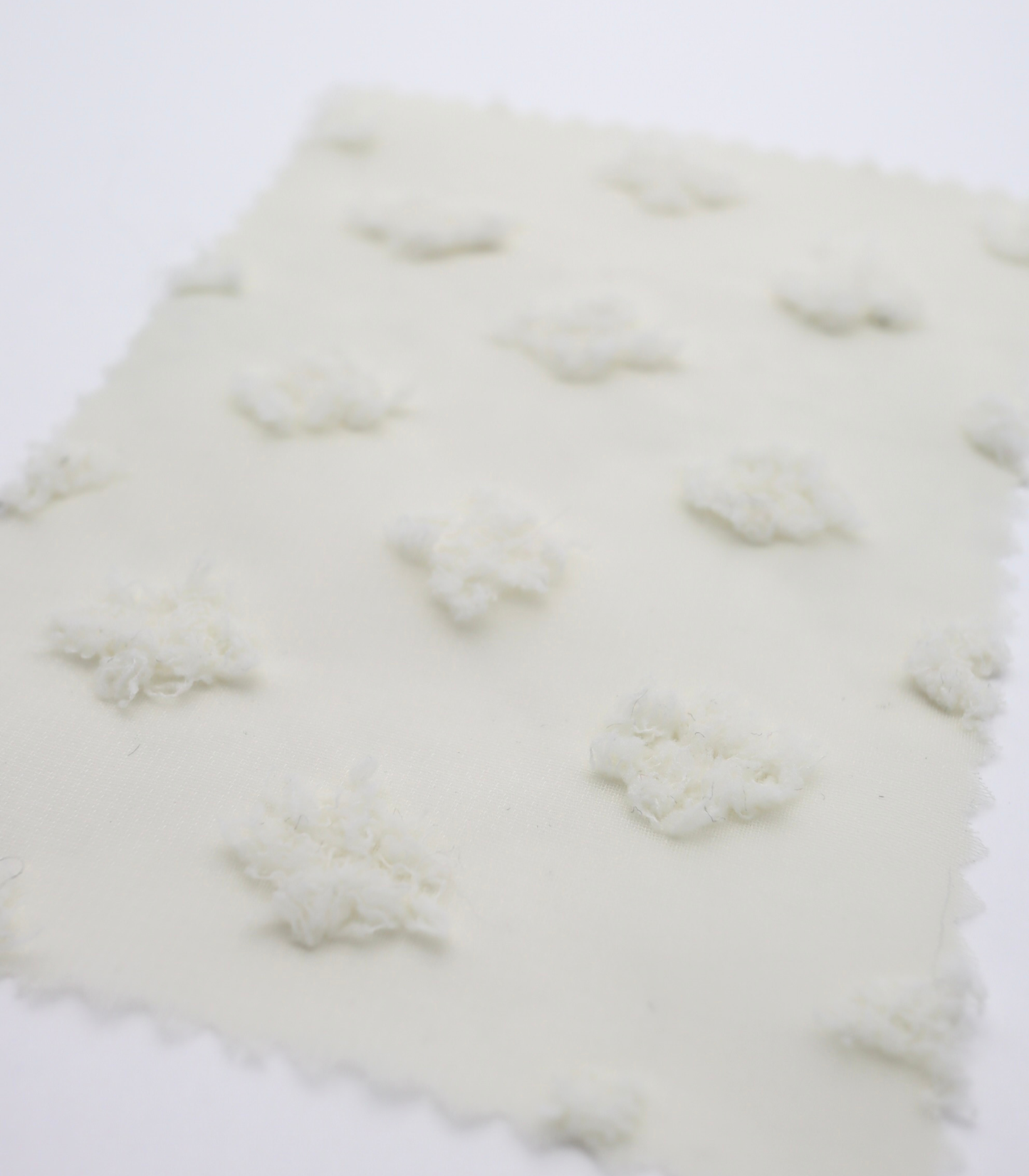 【25SS-377】フリンジフラワージャガードシフォン　/0.5ｙあたり = ～620円