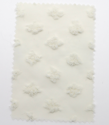 【25SS-377】フリンジフラワージャガードシフォン　/0.5ｙあたり = ～620円