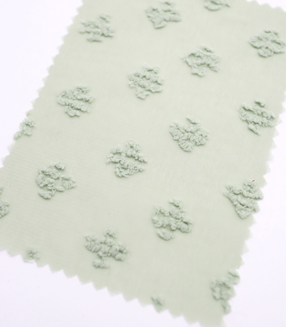 【25SS-377】フリンジフラワージャガードシフォン　/0.5ｙあたり = ～620円