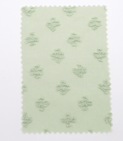 【25SS-377】フリンジフラワージャガードシフォン　/0.5ｙあたり = ～620円