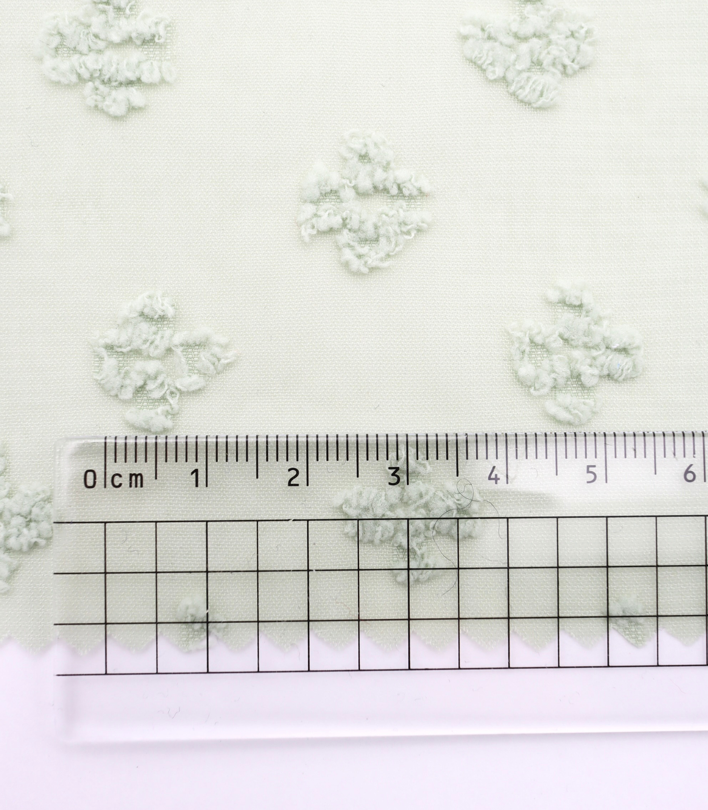 【25SS-377】フリンジフラワージャガードシフォン　/0.5ｙあたり = ～620円