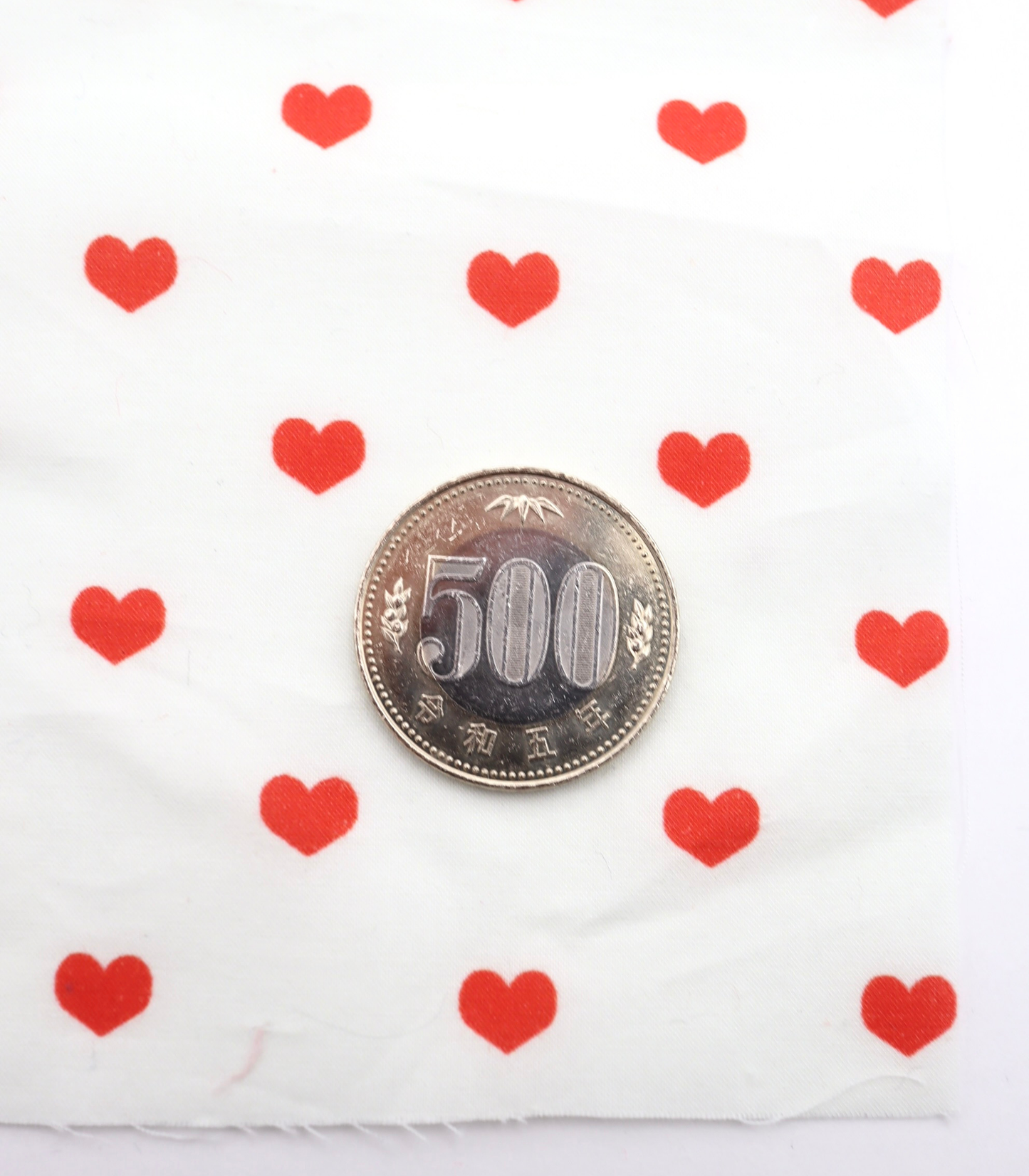 【25SS-049】プチハートプリント綿ローン　/0.5ｙあたり=～725円