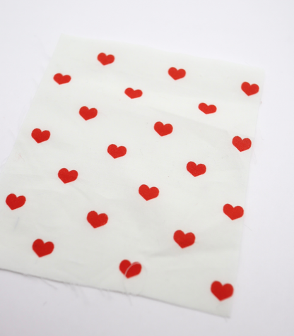 【25SS-049】プチハートプリント綿ローン　/0.5ｙあたり=～725円